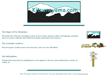 Tablet Screenshot of kitsuneyama.com